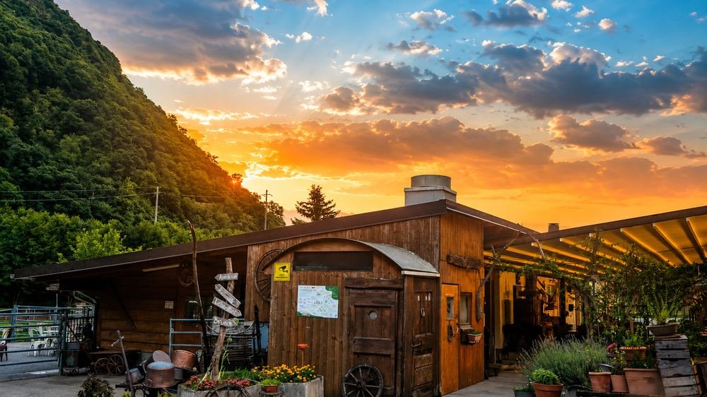 L'Agriturismo La Stala al tramonto