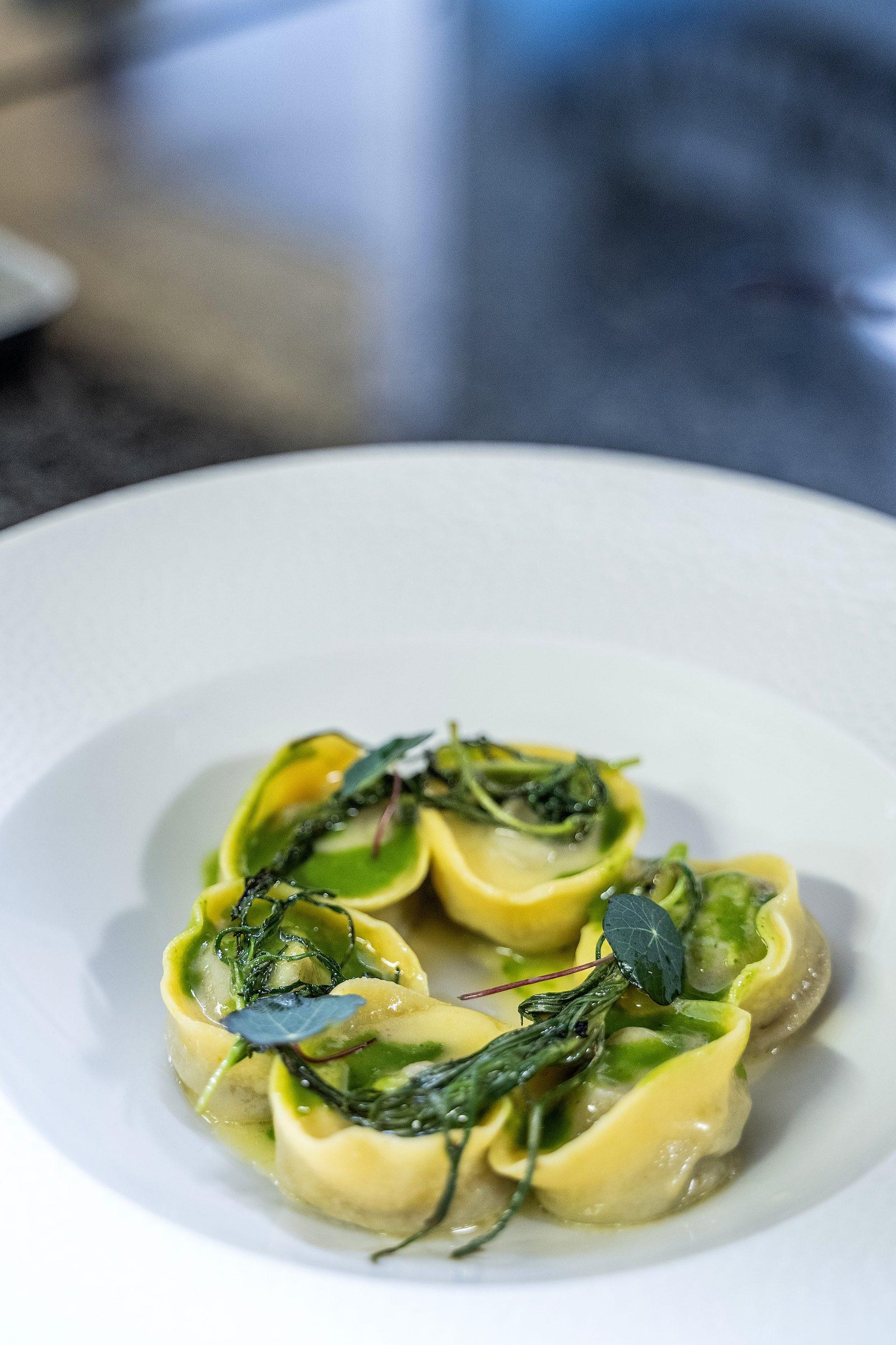 Piatto di tortelli fatti in casa dell'Agriturismo La Stala